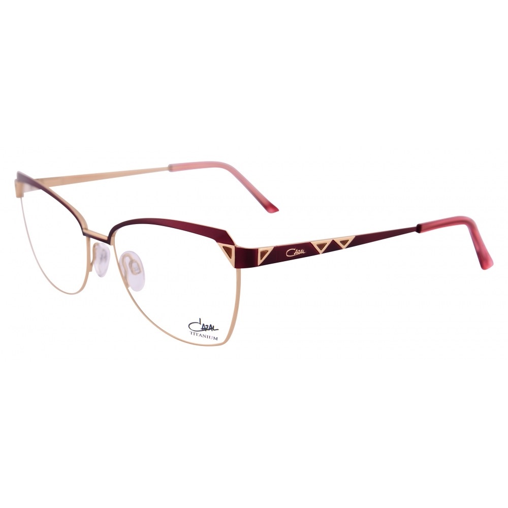 New! CAZAL 4298 C002 Women Glasses in Burgundy and Gold, Authentic